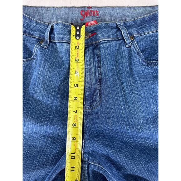 Dungarees Smith’s Women’s sz 12 Short 26” Inseam High Rise Jeans Stretchy Denim - Picture 5 of 8